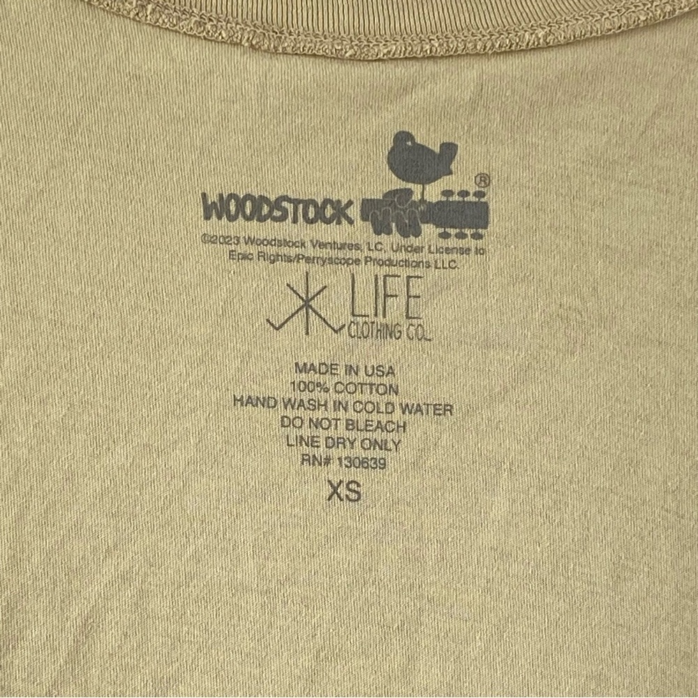 Woodstock Hippies Welcome New York Graphic Beige Tank Top Size XS - Picture 16 of 16